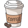 Coffee Cup Simple Caffeine Lover