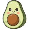 Kawaii Avocado Food Lover