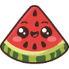 Mignonne tranche de pastèque