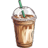 Eiskaffee-Illustration für Café-Enthusiasten