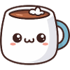 Kawaii-Heiße-Schokoladen-Tasse