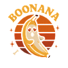 Funny banana with heart eyes