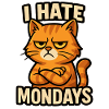 Grudge Cat Anti-Monday Design