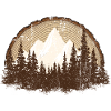 Majestic Mountain Forest Scene