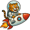Adventure Tiger in space design