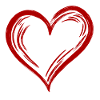 Cute Hand Drawn Red Heart
