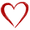 Cute Hand Drawn Red Heart