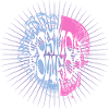 Cosmic Skull Typography Design