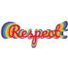 Respect in rainbow design