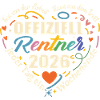 Official Pensioner 2026 Heart Design