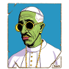 Creepy zombie dad with sunglasses