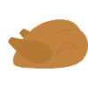Festive Roast Turkey Illustration