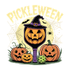 Pumpkin Pickleween Pickleball Player Halloween