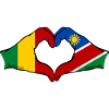 Mali Nairobi Flag Hands Heart