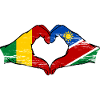 Mali Nairobi flag hands heart used