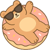 Bronszé bear in sunglasses