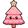 Kawaii Christmas Tree Illustration