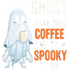 Spooky Ghost with Coffee Illustration