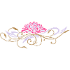 Filigree lotus with ornaments