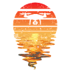 Drone Sunset Retro