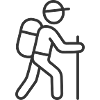 Hiking Adventure Line Icon