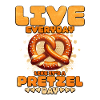 Lebensfreude mit Bretzel und Herz