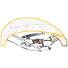 Kiter actif avec trajectoire dynamique