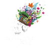 Freedom Flowers Skull