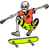 Neon Skate Skeleton – Ollie Retro 90s