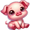 Cute Piglet Cartoon Farm Kawaii Agriculture