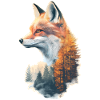 Fuchs im Herbstwald