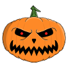 Menacing Jack-O'-Lantern Halloween Design