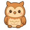 Cute owls illustration