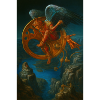 Fantasy Mechanical Flying Creature Design