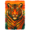 Vivid Tiger Sunset Illustration