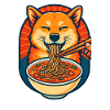 Happy Shiba Inu Noodle Bowl Design