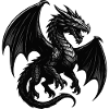 Drache im Malflug