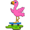 Flamingo Skater Skateboard