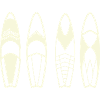 Minimalist Abstract Surfboards