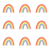 Lebendiges Regenbogenmuster für LGBT-Pride-Bekleidung