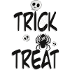 Trick or Treat – Halloween Design 🕷️💀