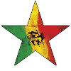 Rasta lions in ethnic design