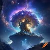 Surreal Luminous Cosmic Tree