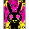 Retro Neon Bunny