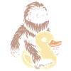 Bigfoot Rubber Duck Duck