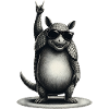 Cool Armadillo Rock Hand Design