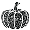 Autumn Pumpkin with Inspirational Words
