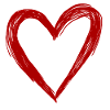 Cute Hand Drawn Red Heart