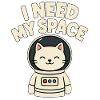 Kitten in astronaut suit