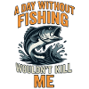 Fish motif with humorous quote